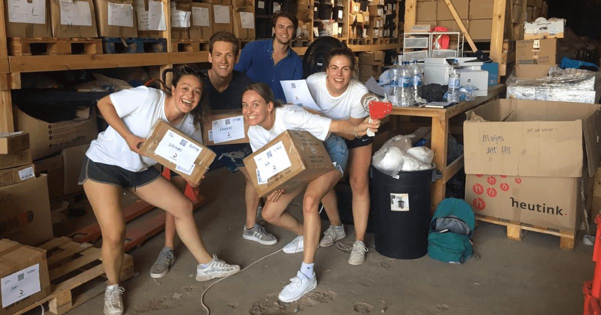 two man building a floor